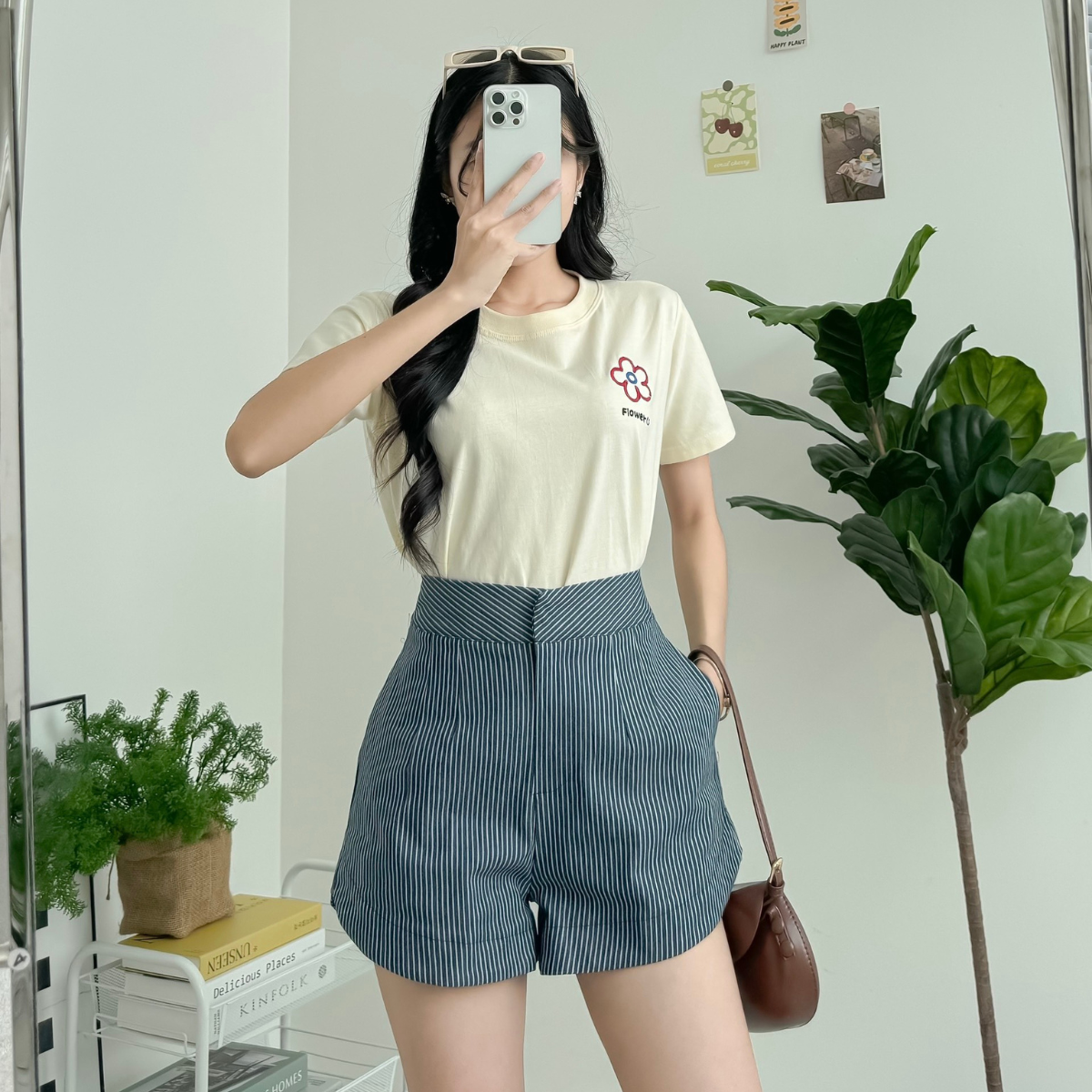 Quần short quần ngắn sọc dọc tôn dáng có nhiều màu sắc Stripped Miều Est.2013