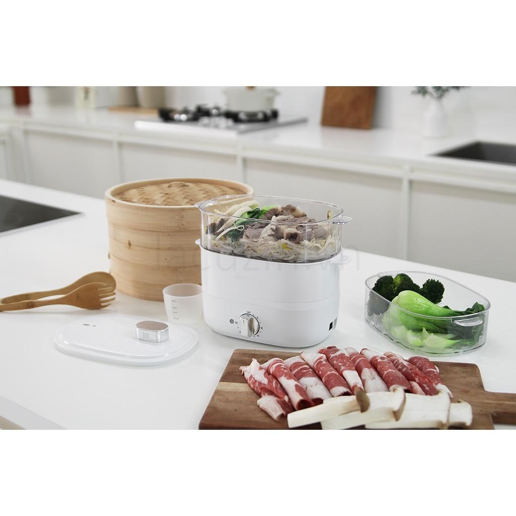 Nồi Hấp Thực Phẩm, Hấp Trứng Đa Năng Lacuzin- LCZ060, Chất Liệu Thép Không Gỉ, Nội Địa Hàn, BH 12 Tháng