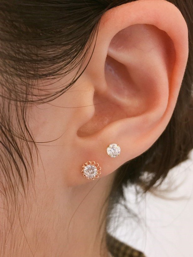 Bông Tai Vàng 14K  - MOON Jewelry