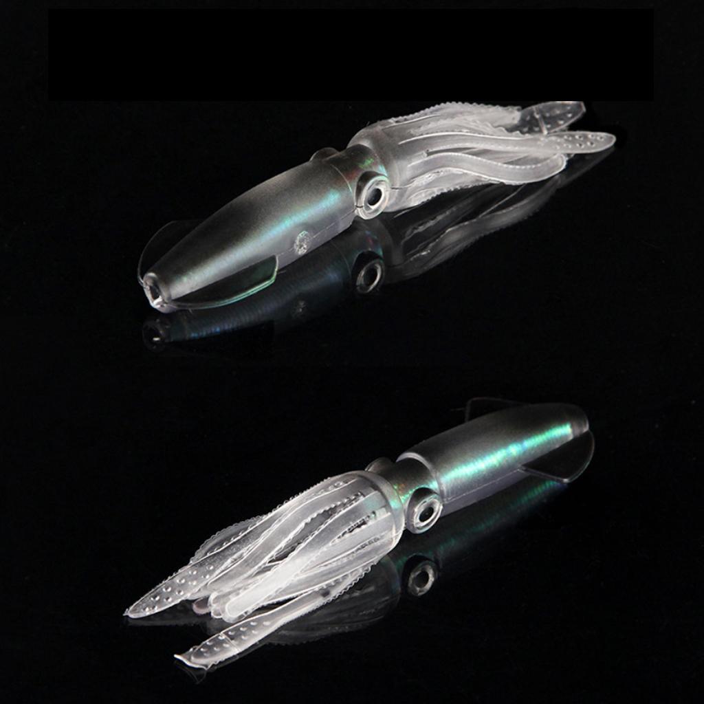 2Pcs Fishing Soft Artificial Bionic Squid Skirts Lures Baits Tackles - 8.5g