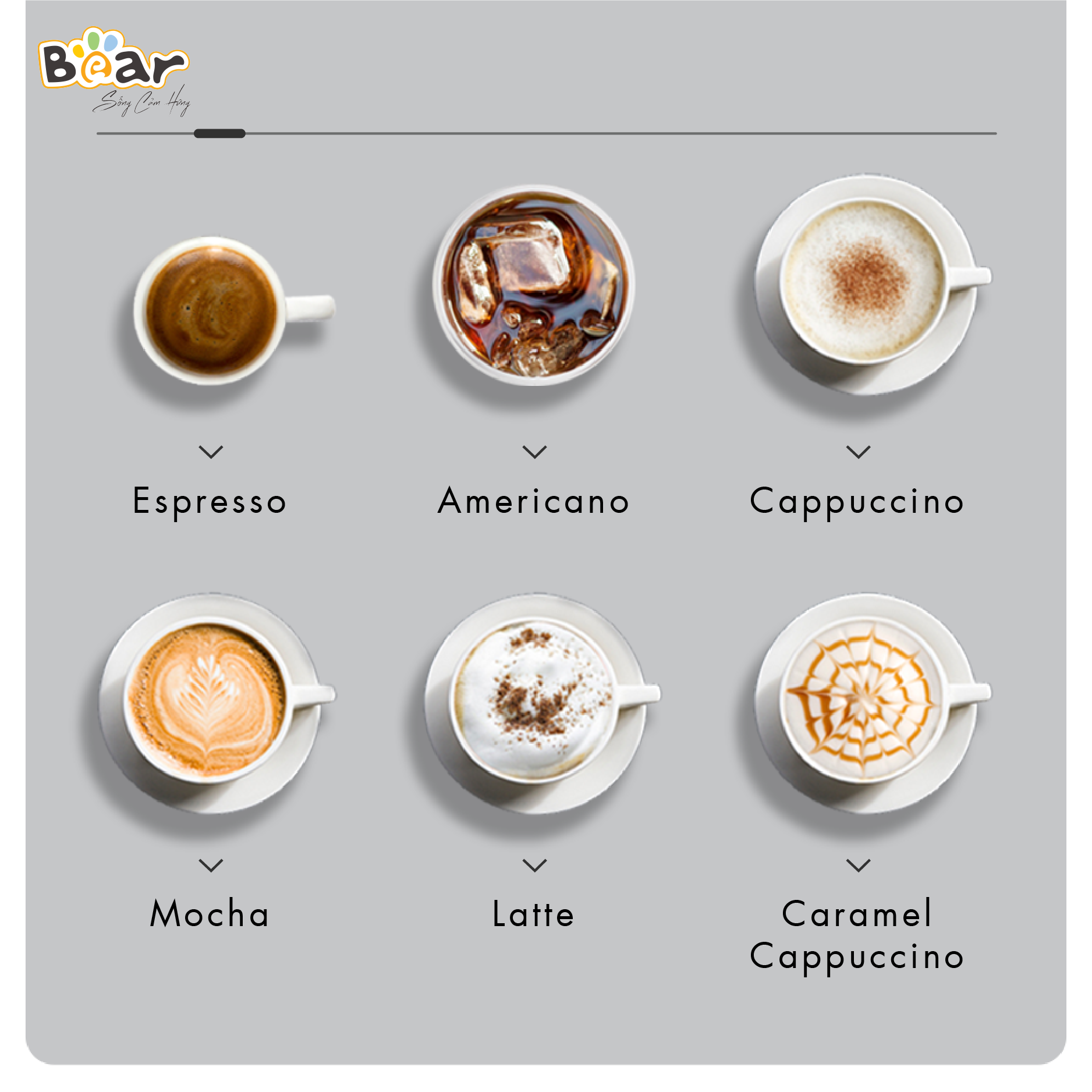 [Hàng Chính Hãng]Máy Pha Cà phê Tự Động Bear CF- B15V1. Pha Espresso, Americano, Cappuccino, Mocha, Latte – Xanh nhạt