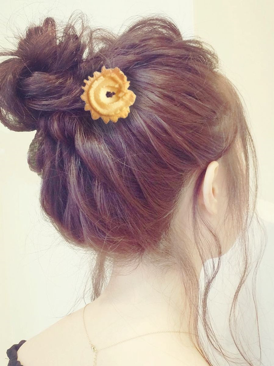 Dây buộc tóc, Kẹp tóc nhựa hình bánh quy