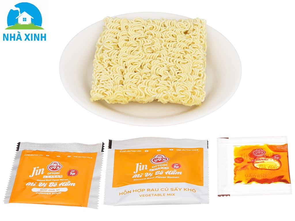 Mì ăn liền Jin Vị Bò Hầm Ottogi 70g