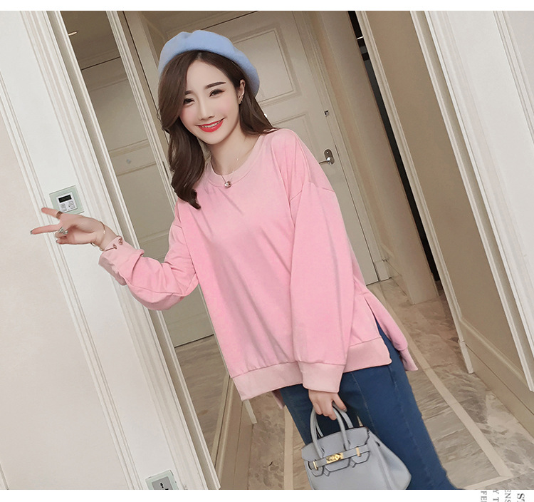 Áo bầu thu đông thun cotton nơ đính sau lưng điệu đà AB1113