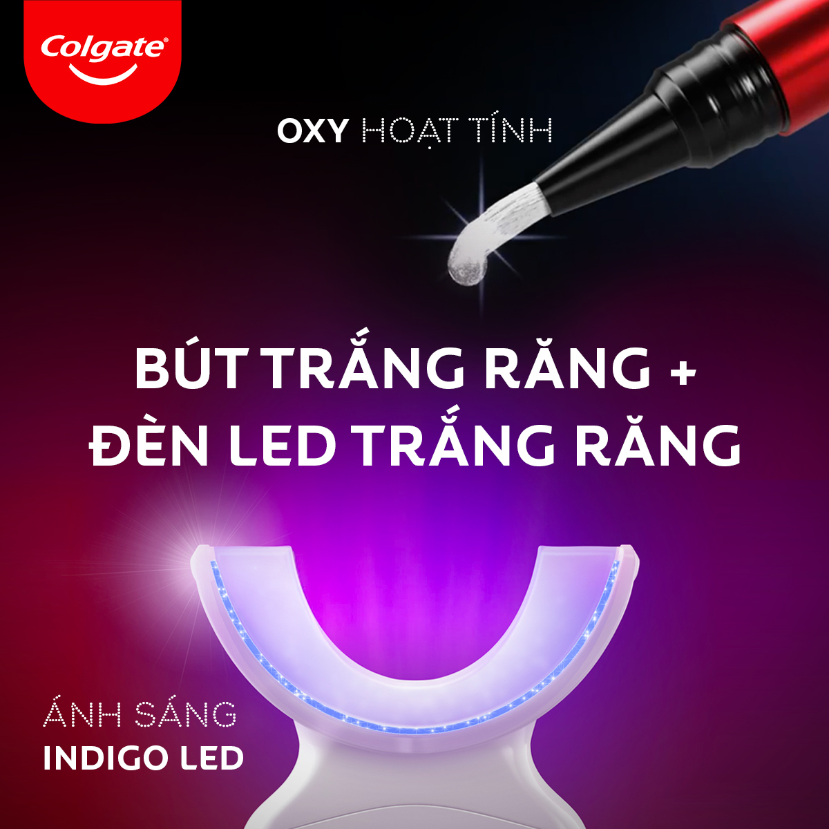 Bộ Kit làm trắng răng Colgate Optic White O2 an toàn tại nhà, không ê buốt