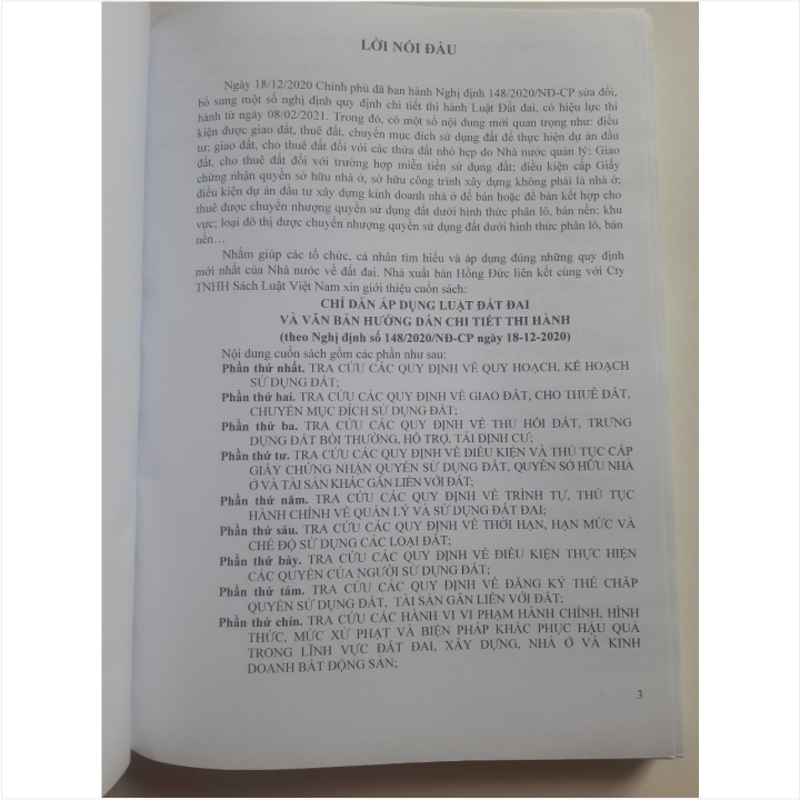 Sách Chỉ Dẫn Áp Dụng Luật Đất Đai và Văn Bản Hướng Dẫn Chi Tiết Thi Hành - V1886T