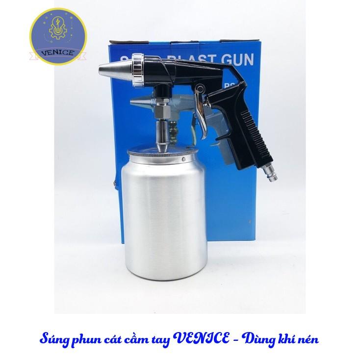 Dụng cụ phun cát cầm tay - Dùng khí nén