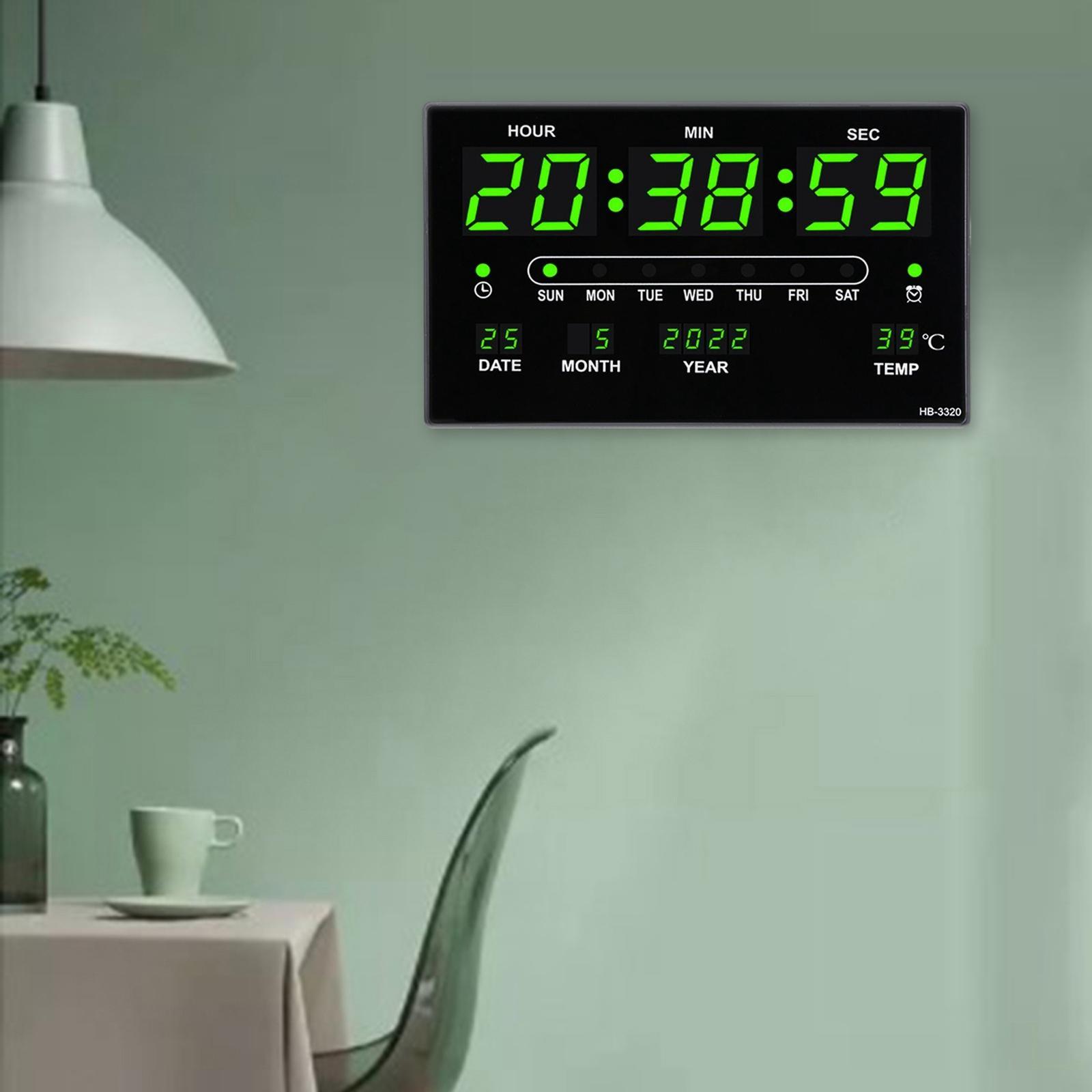 Digital Clock LED Display Electronic Clocks for Living Room
