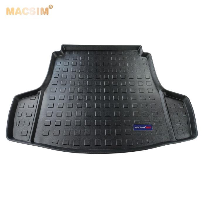 Thảm lót cốp xe ô tô Kia K5 nhãn hiệu Macsim chất liệu TPV cao cấp màu đen