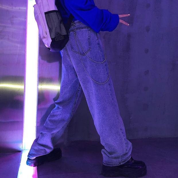 Chuỗi xích kiểu hạt đeo quần phụ kiện thời trang hip hop