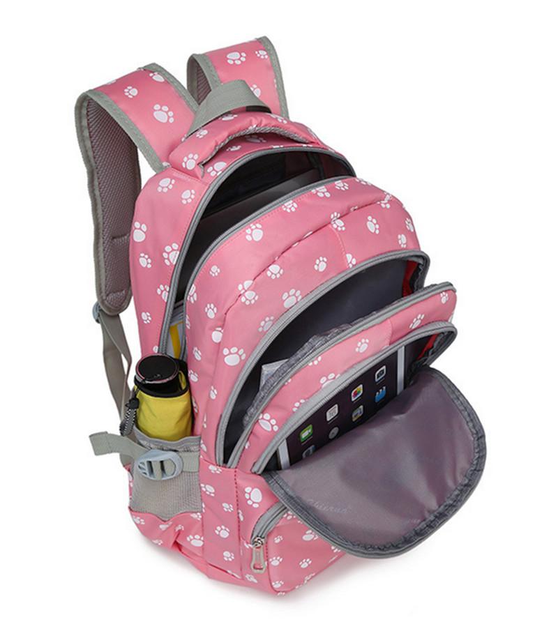 Trẻ Em Học Túi Ba Lô Mochila Escolar Cho Bé Gái Chống Nước Trường Tiểu Học Ba Lô Hoạt Hình Paw In Hình Trẻ Em Túi Sách