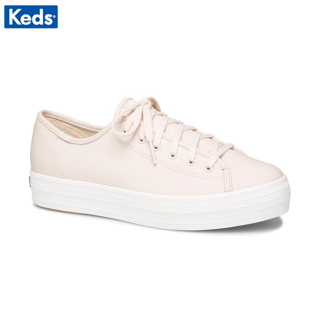 Giày Thể Thao Nữ Cổ Thấp, KEDS Triple Kick Leather Blush, KD061109