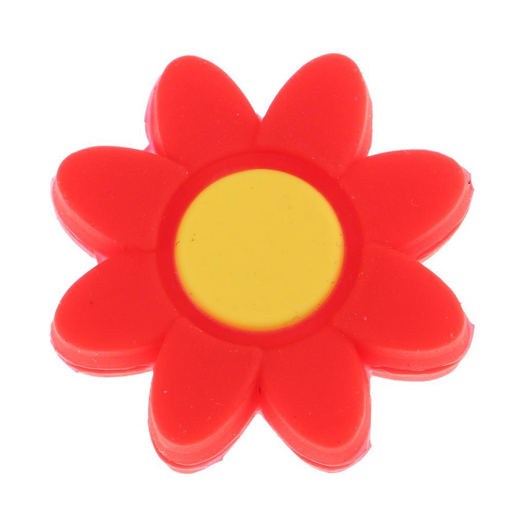 Tennis Racket Vibration Dampeners Squash Racquet Shock Absorber Red