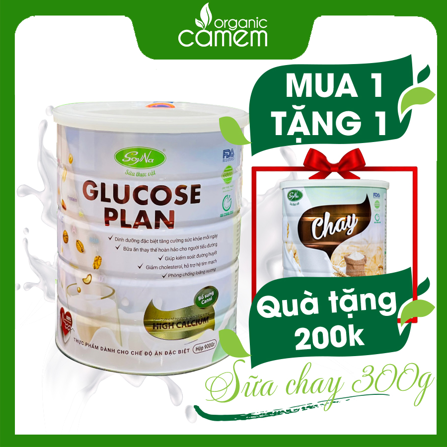 SỮA BỔ SUNG CANXI -  GLUCOSE PLAN - Dinh dưỡng cho chế độ ăn đặc biệt giúp bổ sung canxi, chống loãng xương, tăng cường hệ tiêu hóa