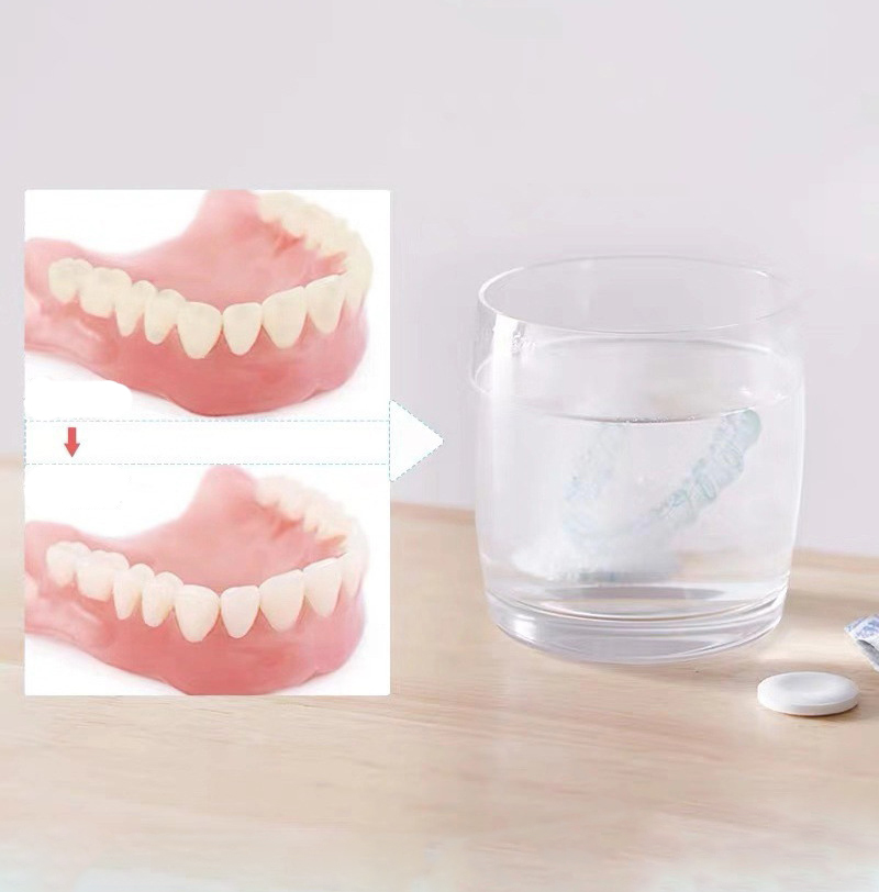 Viên sủi ngâm làm sạch răng giả đến 99.9% trong 3 Minute Nhật Bản 132 Tablets