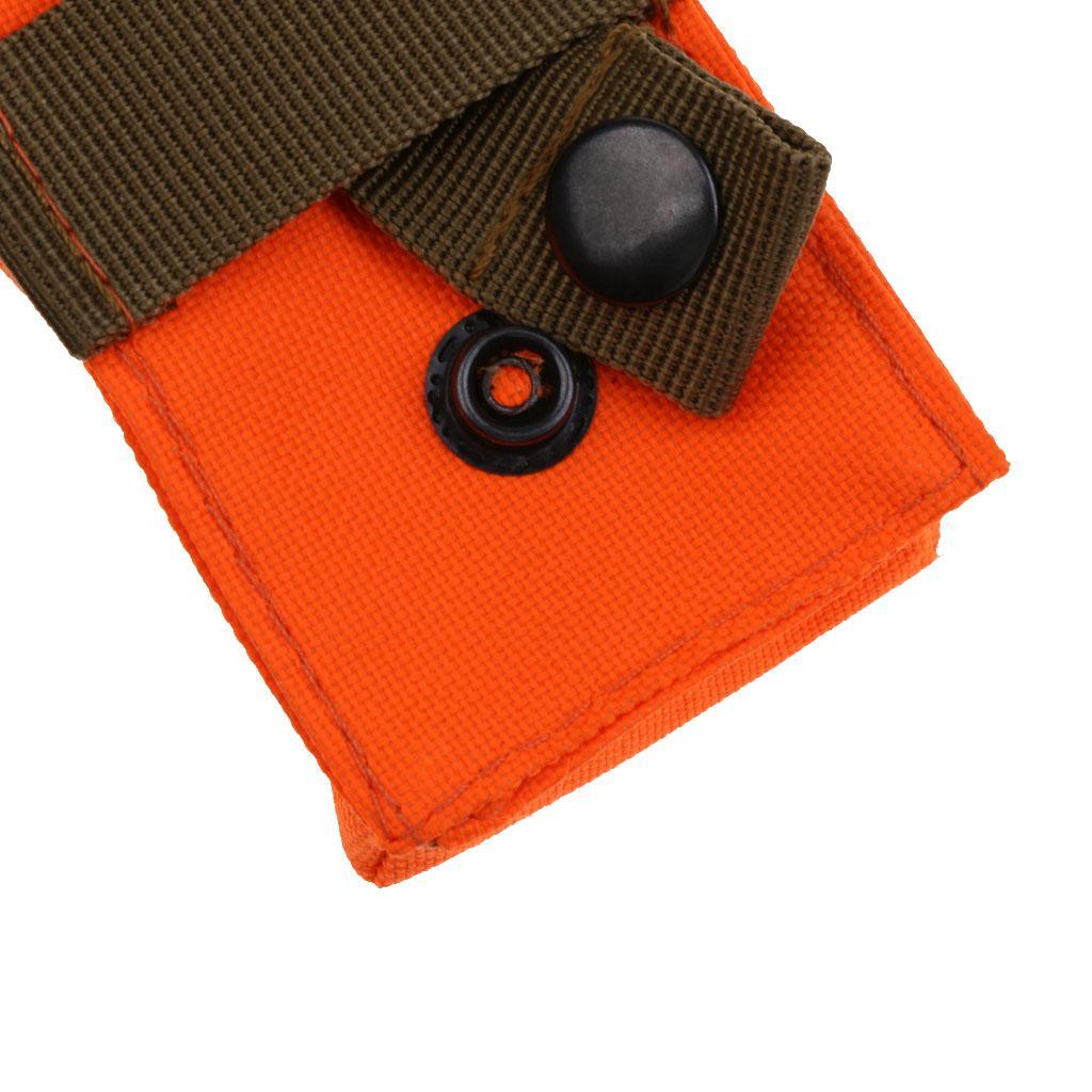 2x Outdoor Hunting Tourniquet Pouch First Aid Molle Bags Orange Black