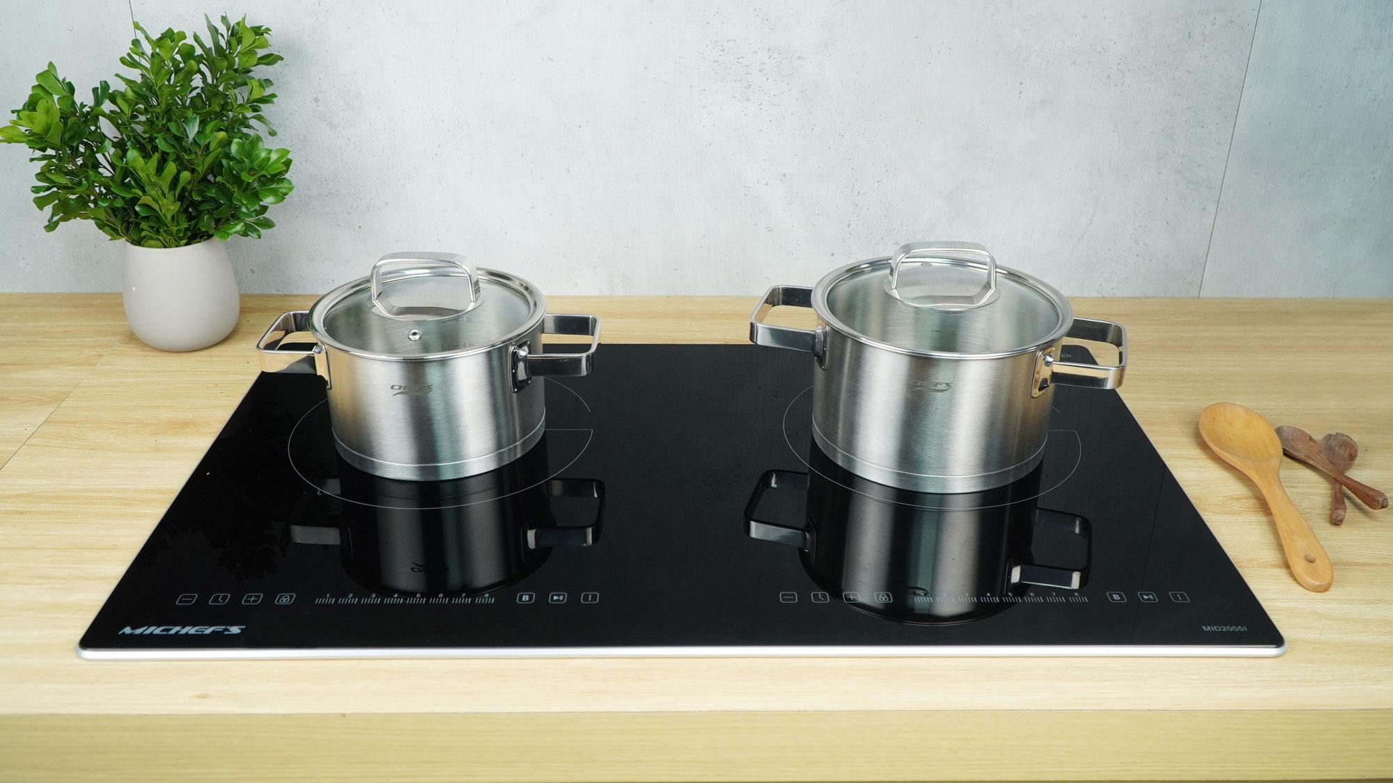 Bếp từ đôi Inverter Mi Chef's MID2005I - Hàng Chính Hãng