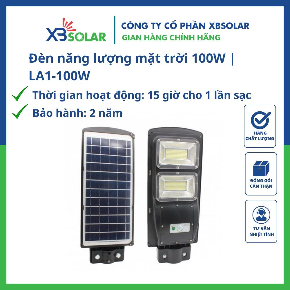 Đèn năng lượng mặt trời 100W LA1-100W, Đèn led năng lượng mặt trời có điều khiển từ xa