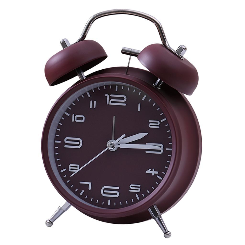 2 Pieces Mechanical Alarm Clock, Retro Style Wind Up Mechnical Alarm Clock,