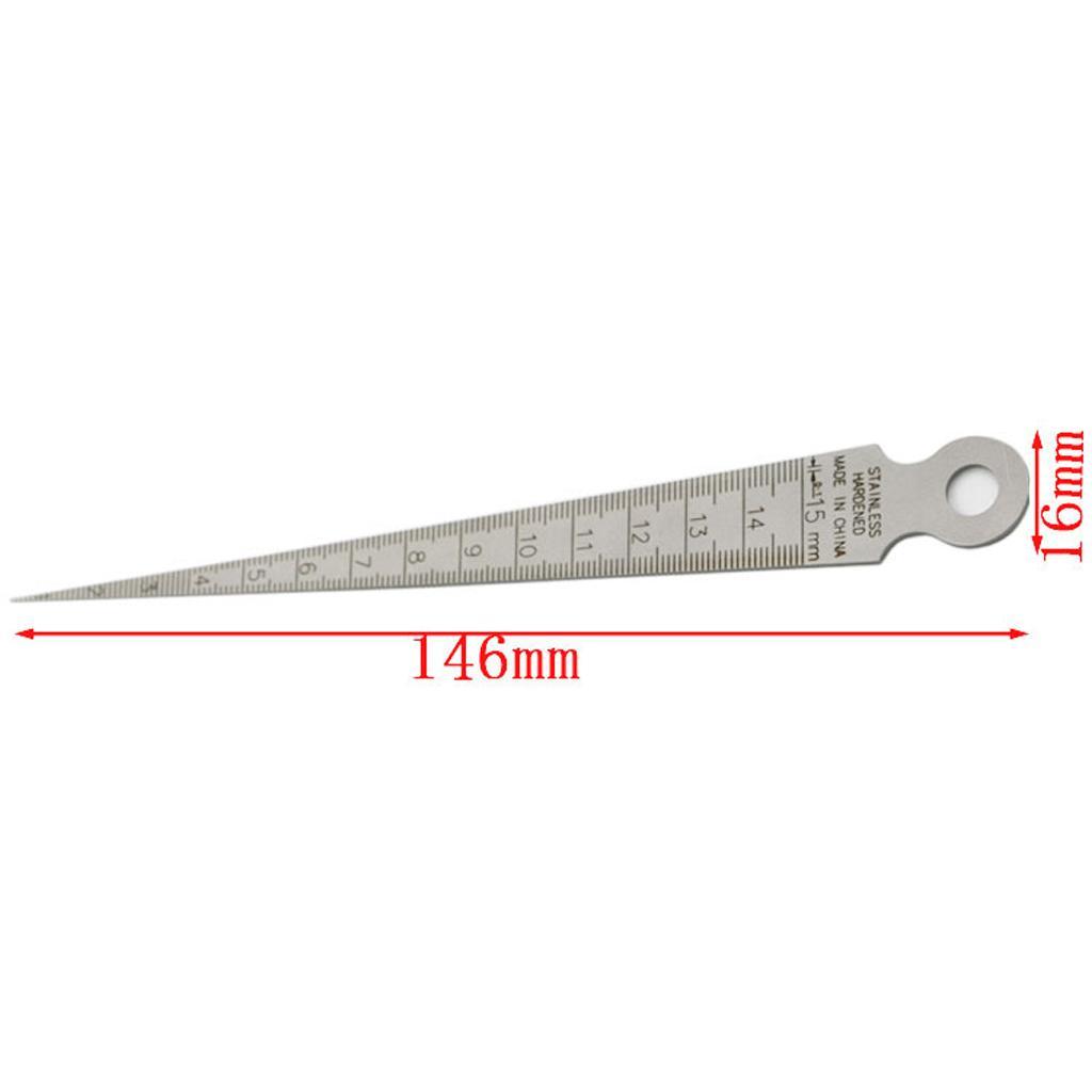 1.3mm Taper Welding Gauge Gage ruler Test Welder Thickness Hole Gap meaure