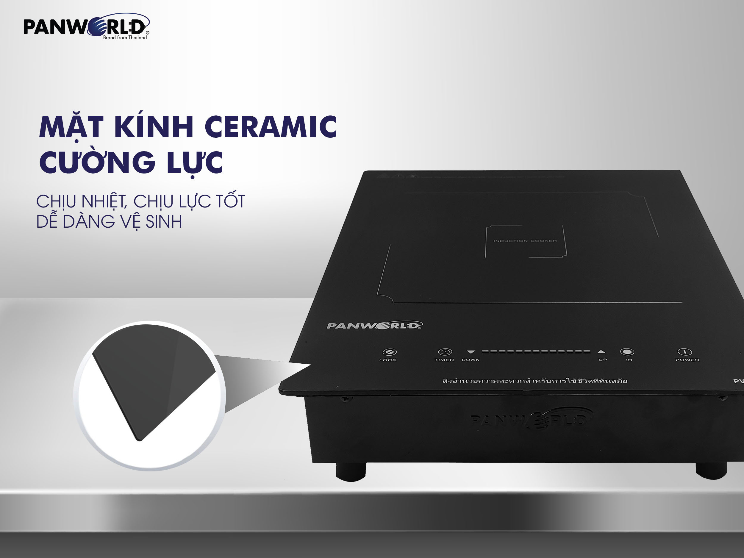 Bếp điện từ âm Panworld PW-866 nhập khẩu Thái Lan - Hàng chính hãng