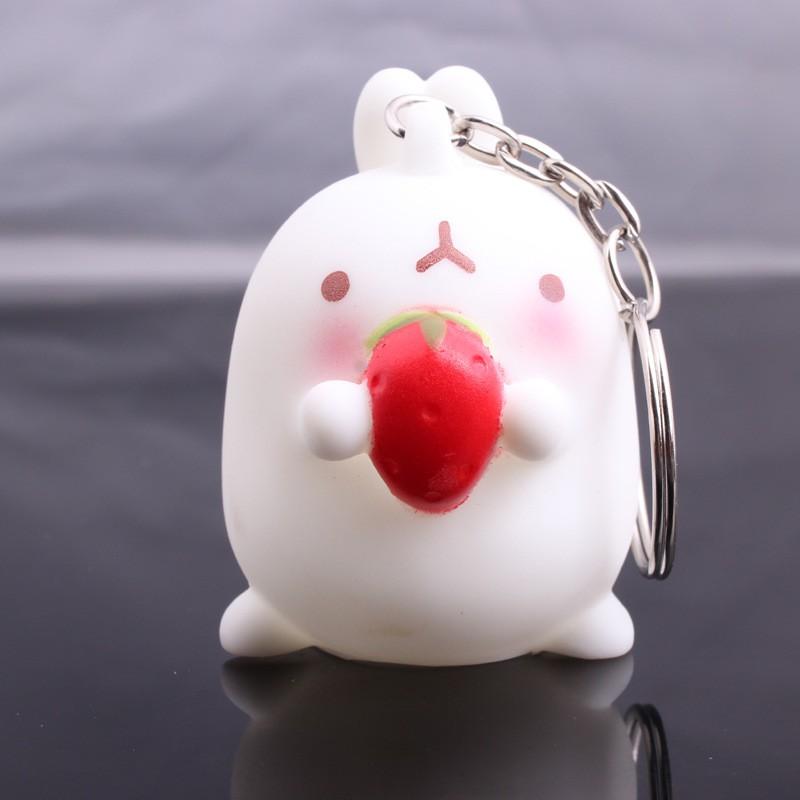Móc Khóa Thỏ Trắng Mochi