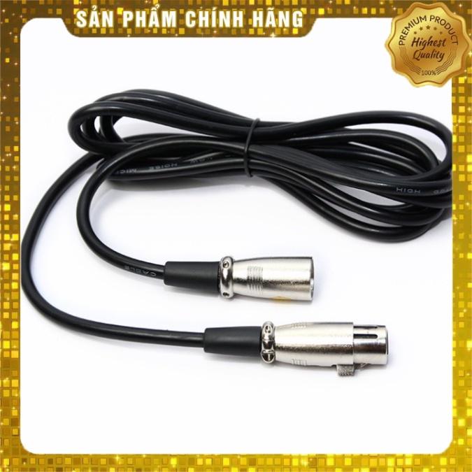 Dây Mic Canon Hai Đầu Đực Cái Dài 3m