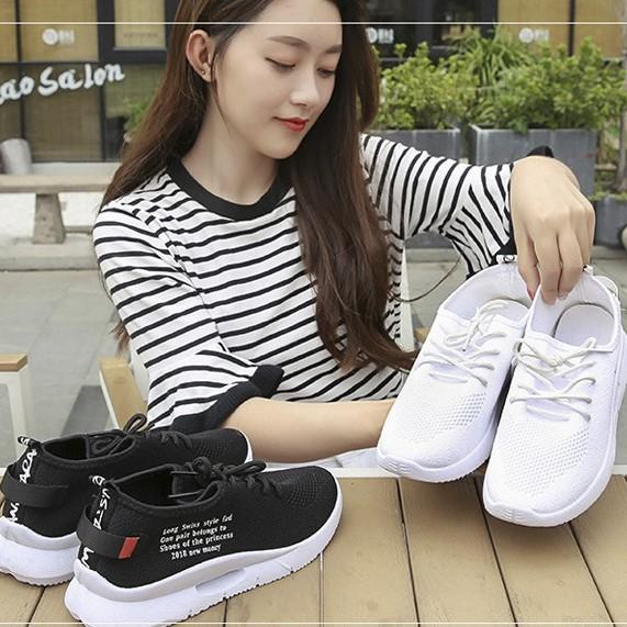 Giày Nữ Thể Thao Hot Trends, Giày Sneaker Nữ Trắng - S50