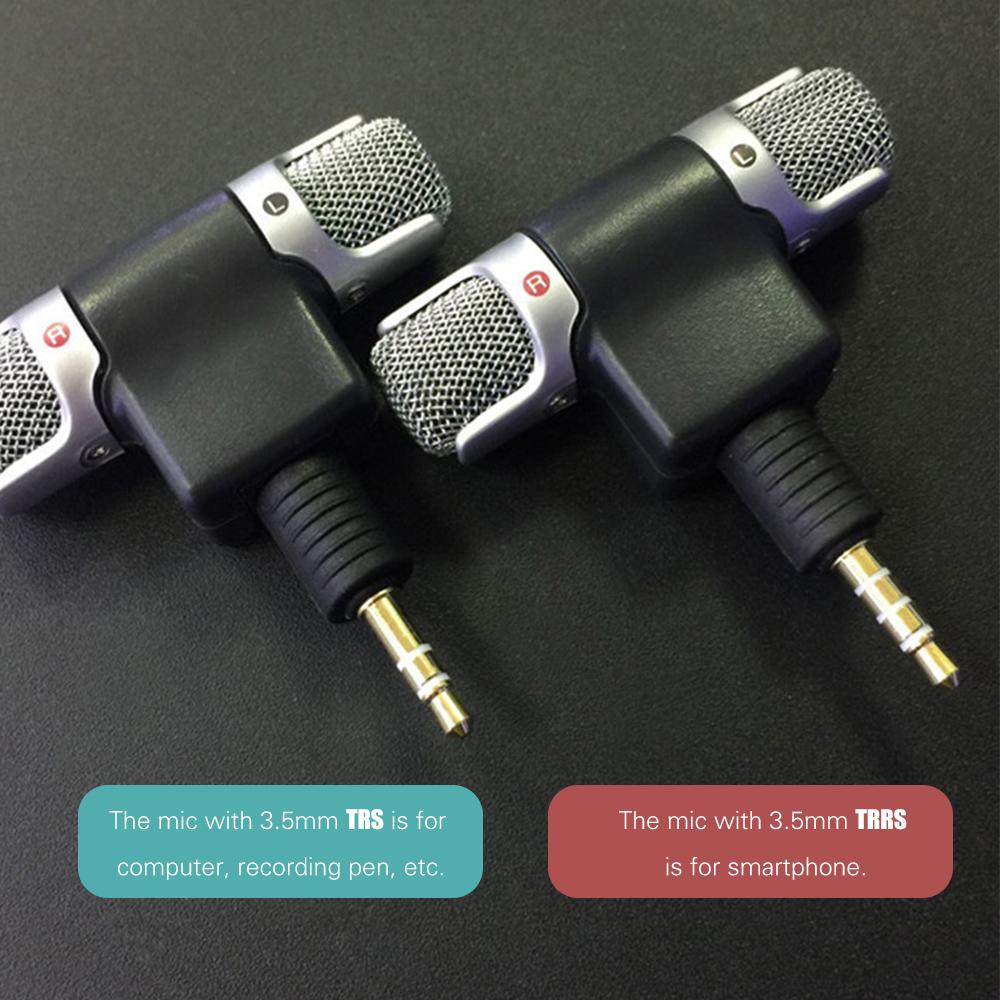 Micrô mini có phích cắm TRRS 3,5 mm cho điện thoại di động