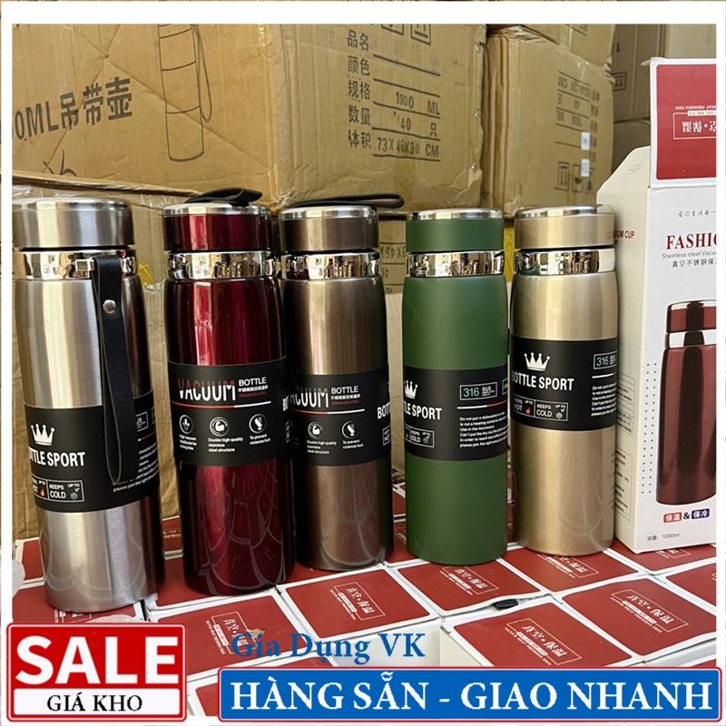 Bình Giữ Nhiệt Nóng Lạnh 1000ml Inox Chất Lượng Cao - Chọn Màu Theo Sở Thích