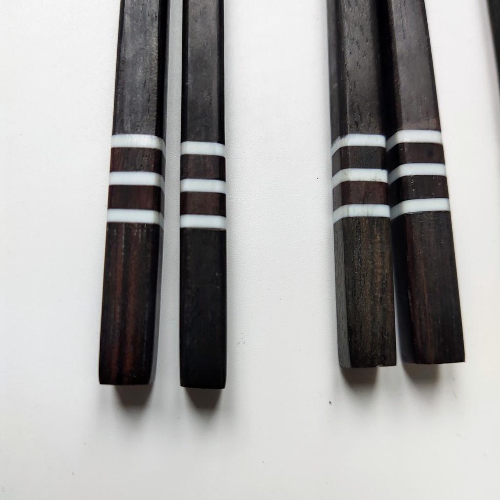 Đũa Gỗ Mun 21cm, Đũa Ăn Cơm An Toàn Tự Nhiên Phong Cách Vintage