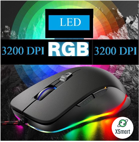 Bộ Bàn Phím CƠ Chơi Game XSmart Led Nhiều Màu Và Chuột Gaming T907+V6 Tương Thích Laptop Máy Tính PC - Hàng Chính Hãng