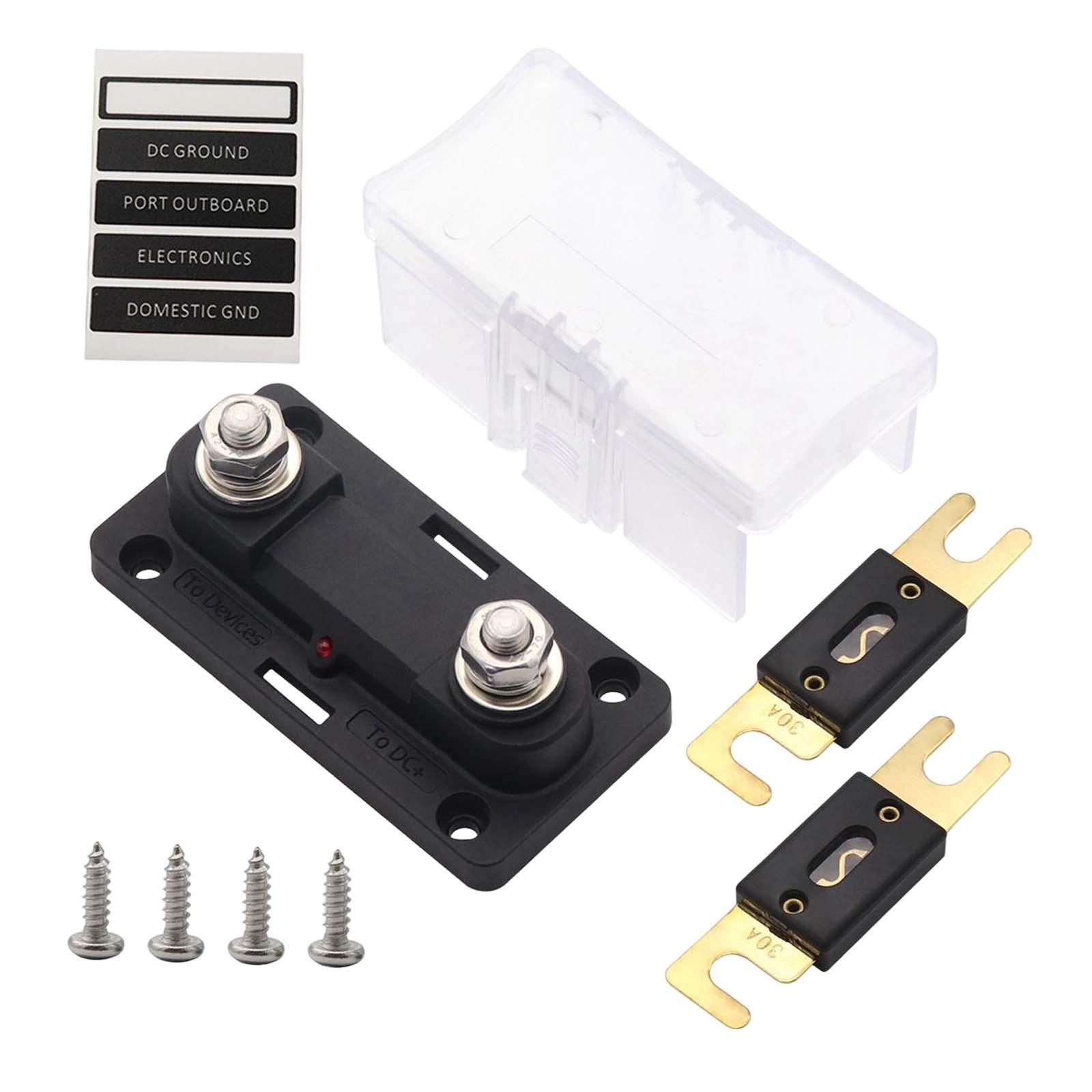 Fuse Block Fuse Holder 12v 24v car Accessories 30A