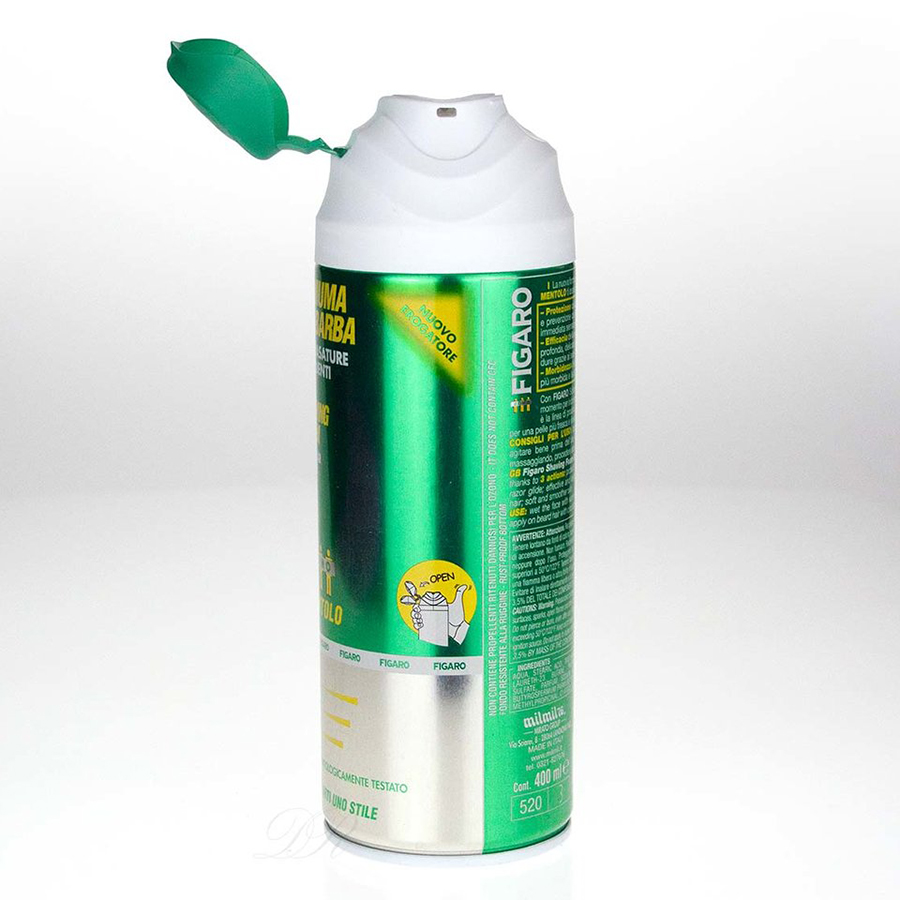 Bọt cạo râu nước hoa Figaro Methol 400ml cao cấp Ý