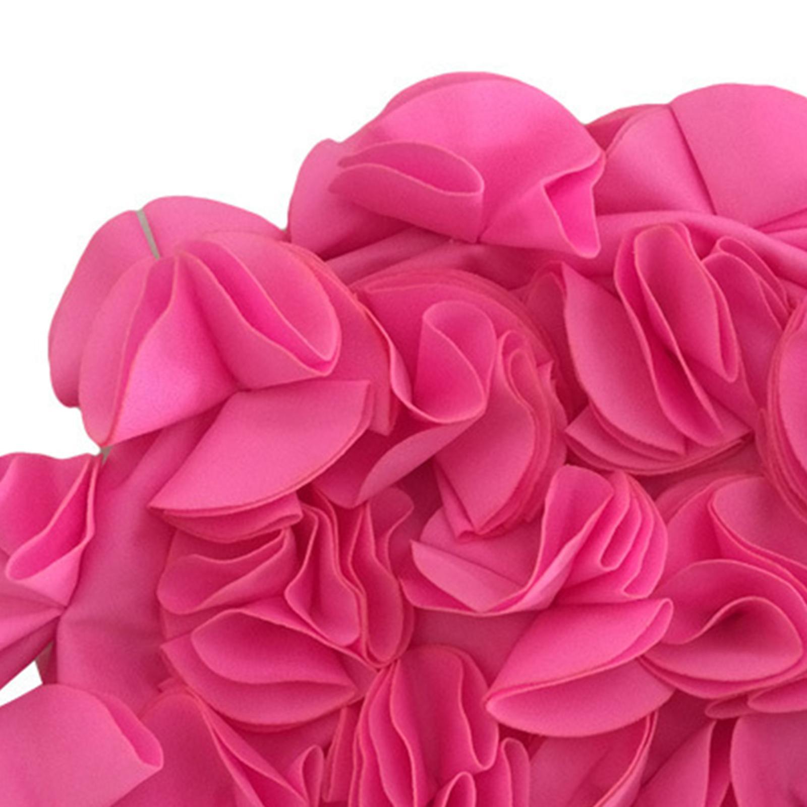 Swimming Hat Swim Hat Fashion Floral Petals Vacation Reusable Bathing Caps Swim Caps Swimming Cap for Girls Women Curls Long Short Hair