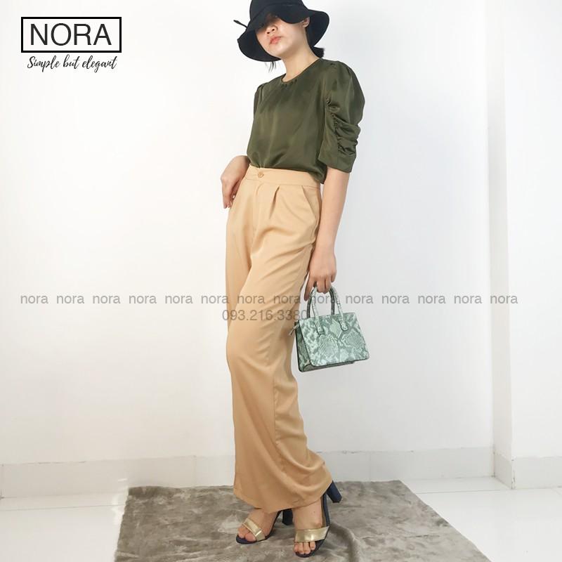 Quần Ống Rộng Culottes Xuông Dài 100cm, Quần Vải Suông Rũ Siêu Mềm Cao Cấp | NQ02 | Màu Be