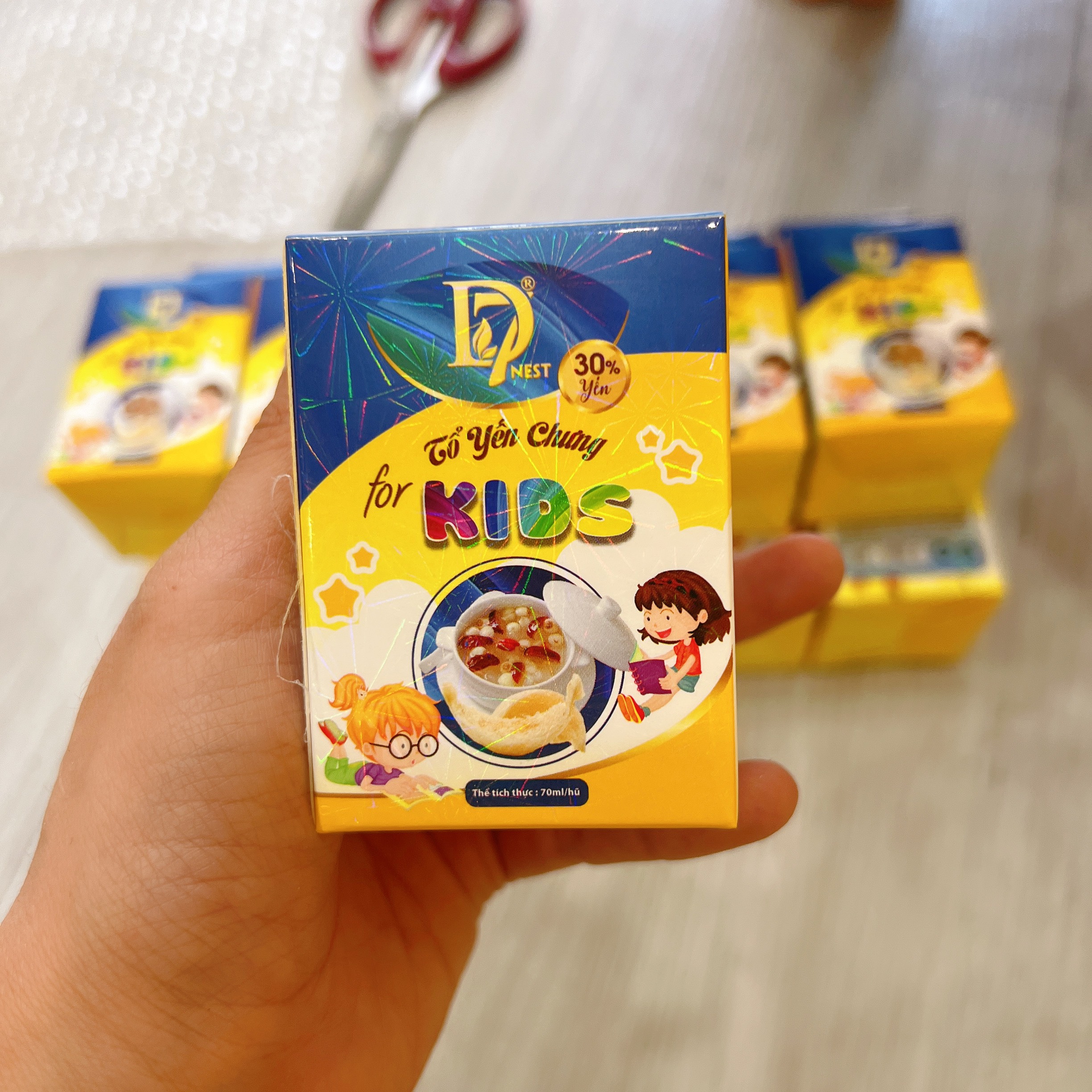 thùng 60 hủ yến chưng Kids bổ dưỡng cho bé ( 30% yến ) - D7