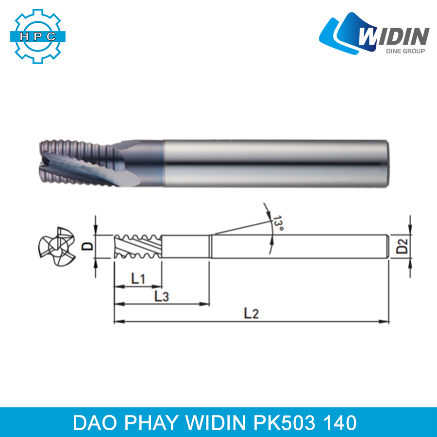 Dao phay ngón Widin PK503 140