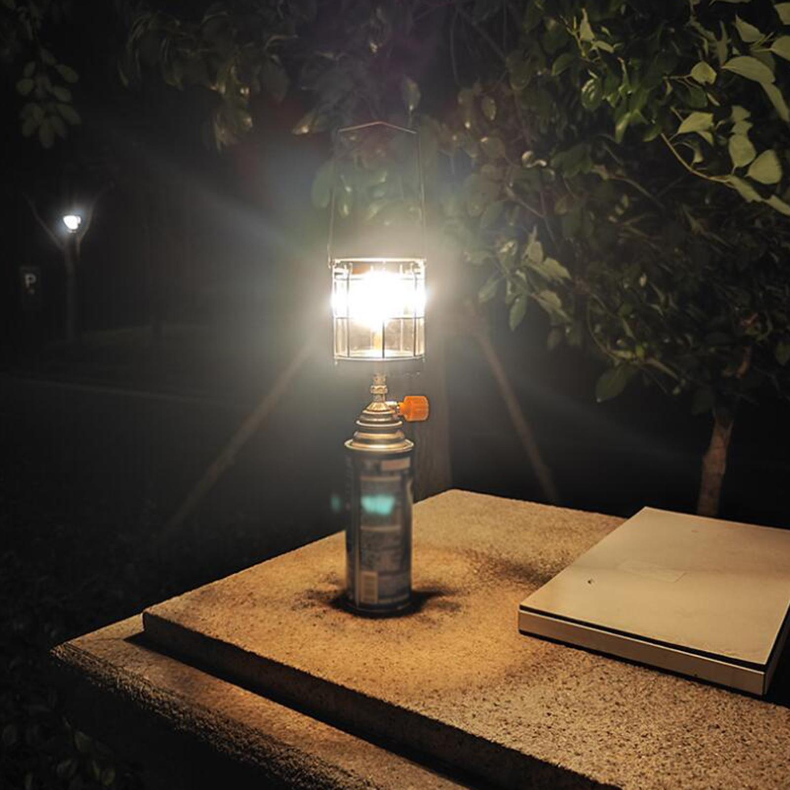 Camping Gas Lantern Hanging Lamp Tent Lamp for Night Fishing, Camping Picnic