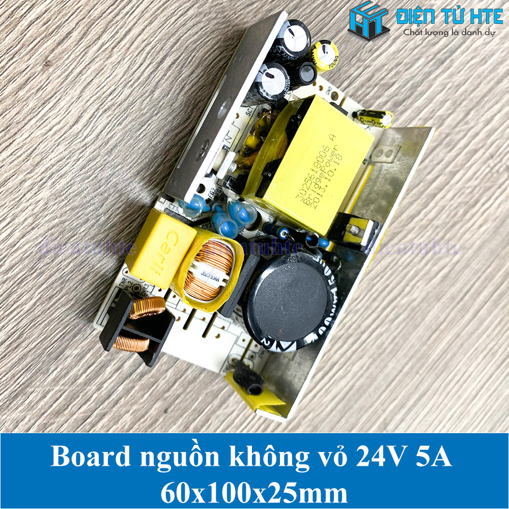 Board nguồn không vỏ 24V 4A 60x100x25mm New