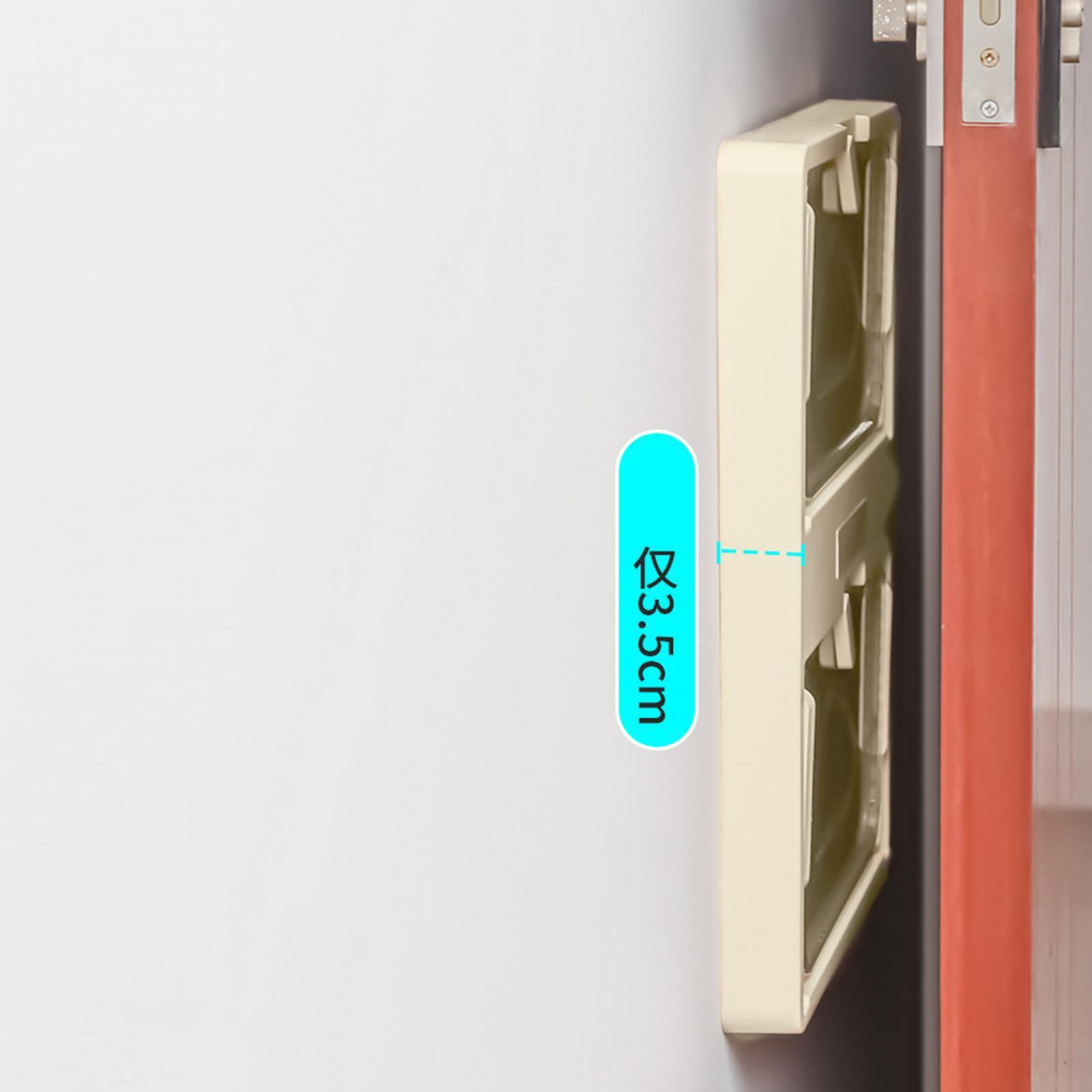 Wall Mounted Shoes Rack Shoe Holder Punch Free Space Saving Detachable Shoe Hanger Shoe Shelf for Closet Entryway Toilet Home