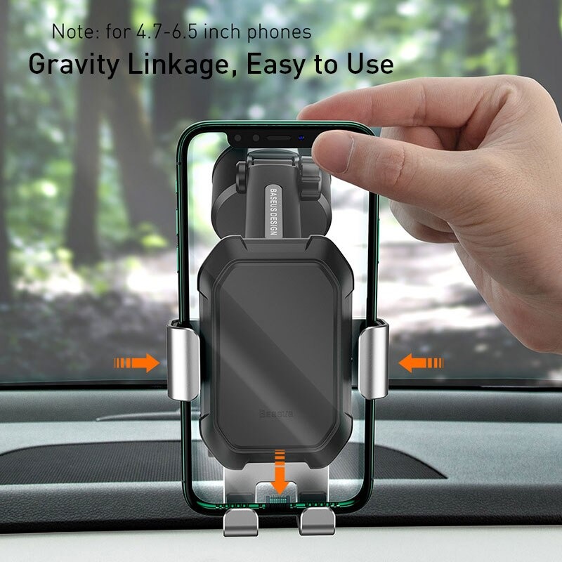 Giá Đỡ Kẹp Điện Thoại Baseus 360 Độ Hút Cực Mạnh Gắn Xe Oto - Hàng Chính Hãng