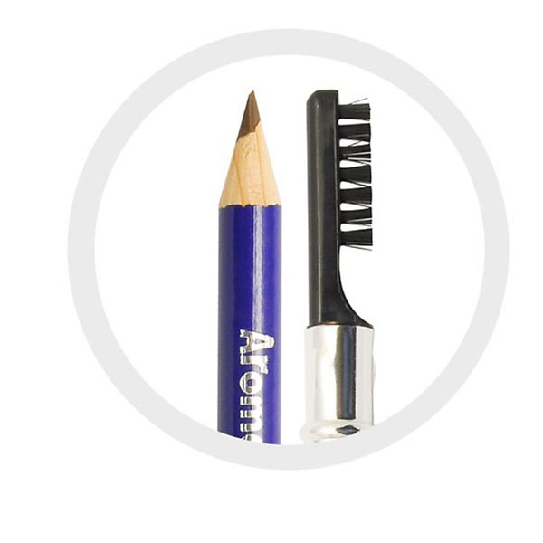 Chì vẽ mày sắc nét Aroma Eyebrow Pencil Hàn Quốc No.33 Brown tặng kèm móc khoá