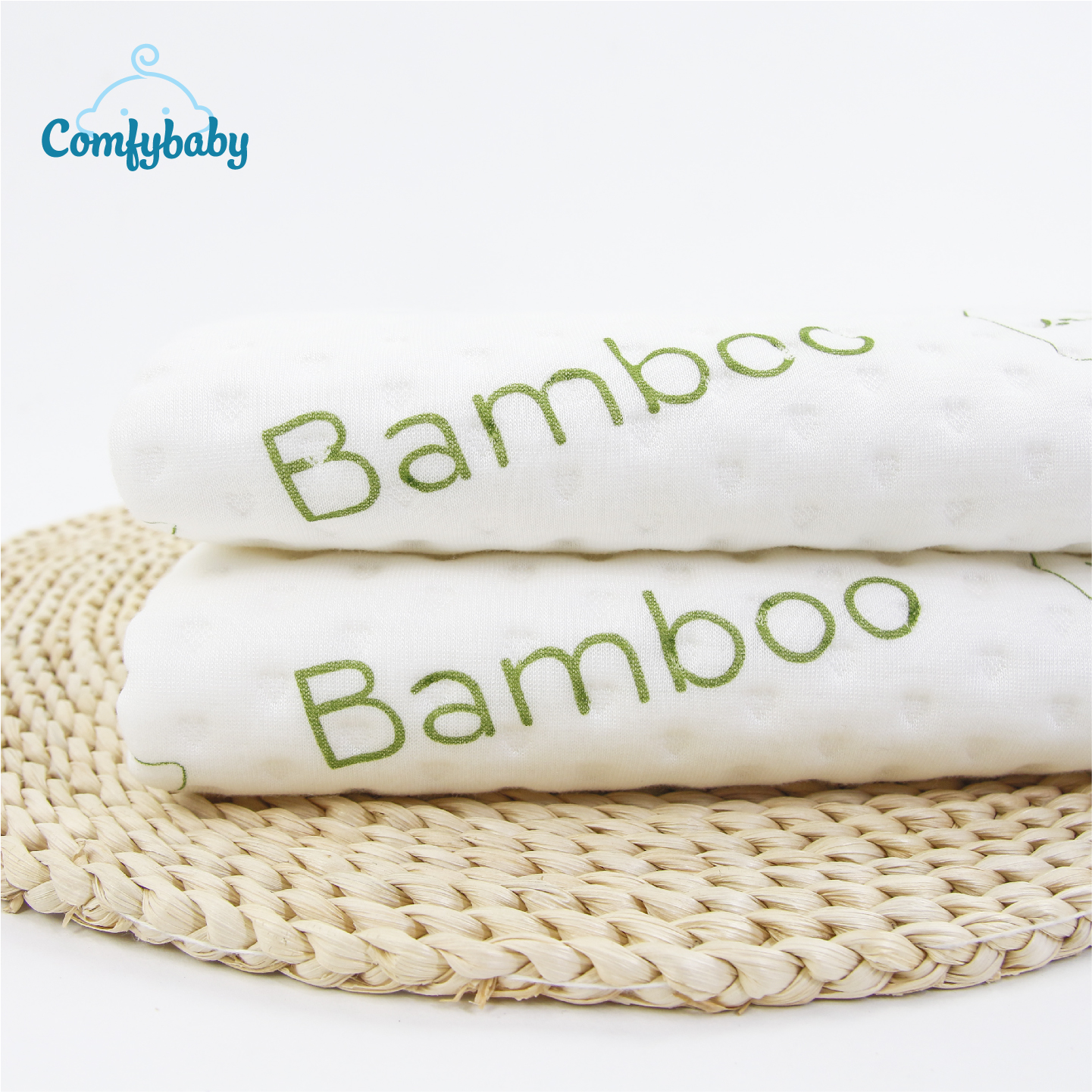 Tấm lót chống thấm thay tã cho bé 4 lớp 100% Sợi Tre Bamboo / Organic cotton (Cotton hữu cơ) thoáng khí, chống thấm nước Comfybaby