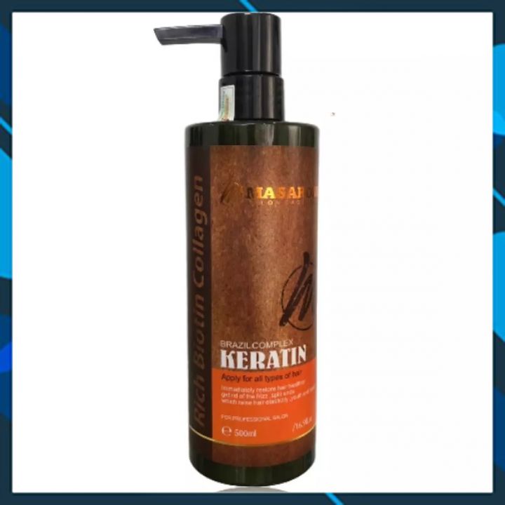 Hấp Keratin Masaroni nguyên chất phục hồi tóc hư tổn Canada 500ml