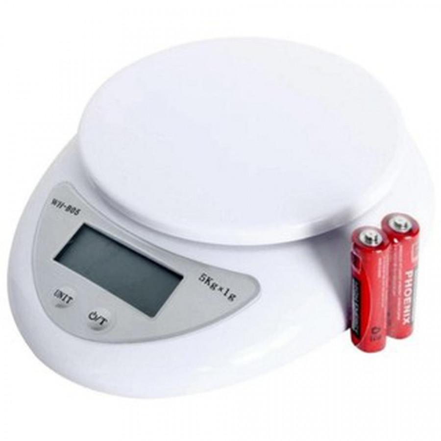 Cân Điện Tử Thực Phẩm Cho Nhà Bếp Từ 5Kg/ 1G + 2 Pin Aaa - Vận Chuyển Miễn Phí Toàn Quốc