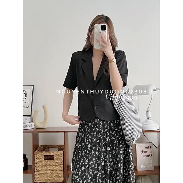 ÁO BLAZER/VEST DÁNG LỬNG CỘC TAY STYLE ULZZANG