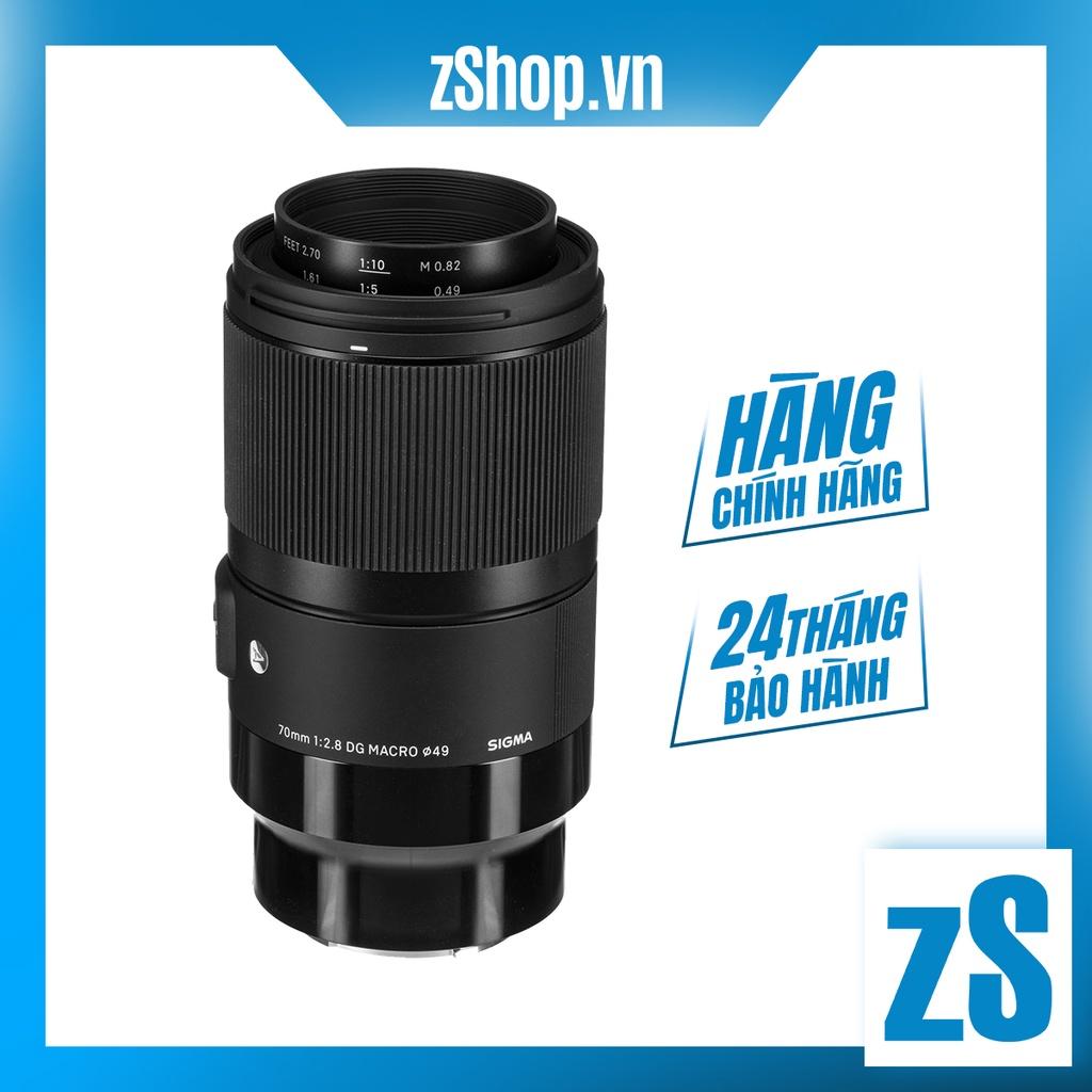 Ống Kính Sigma 70mm F2.8DG MACRO Art For Sony E (Hàng Chính Hãng)