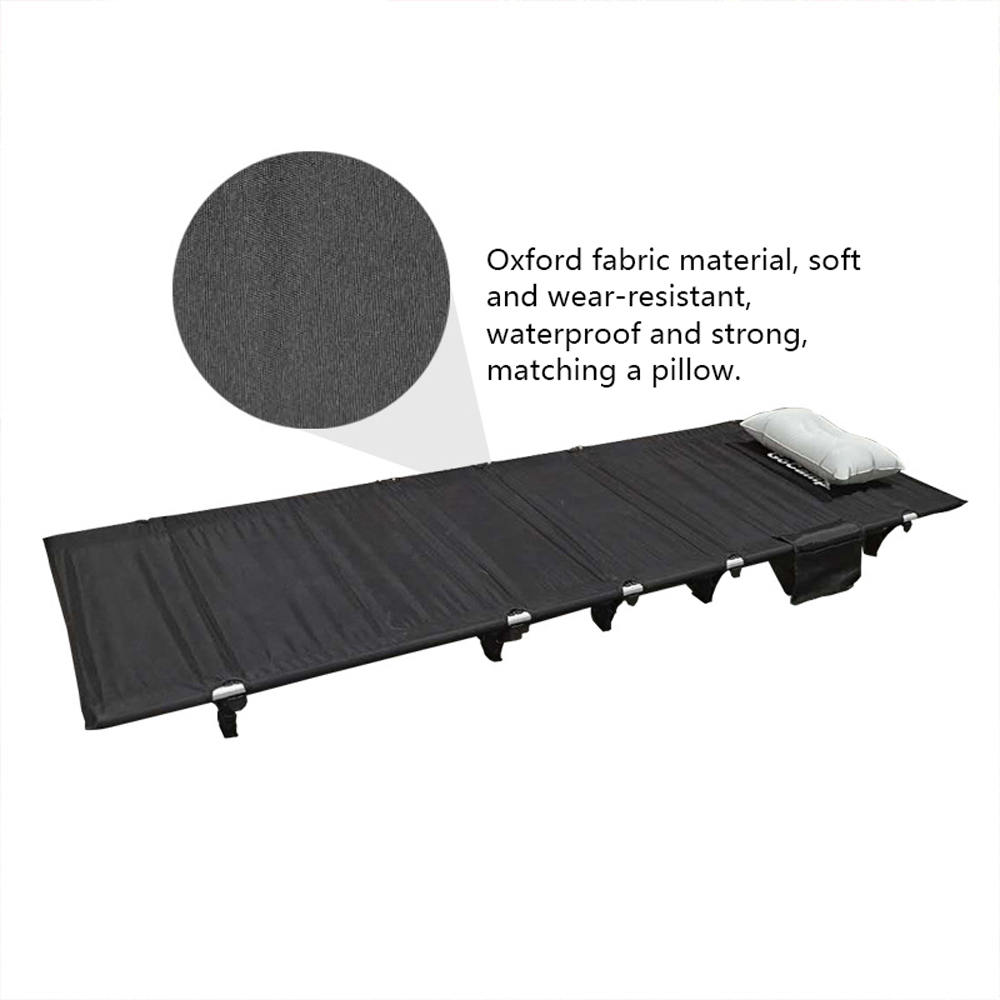 Giường đơn ngoài trời Hợp kim nhôm nhẹ, chất vải thoáng khí