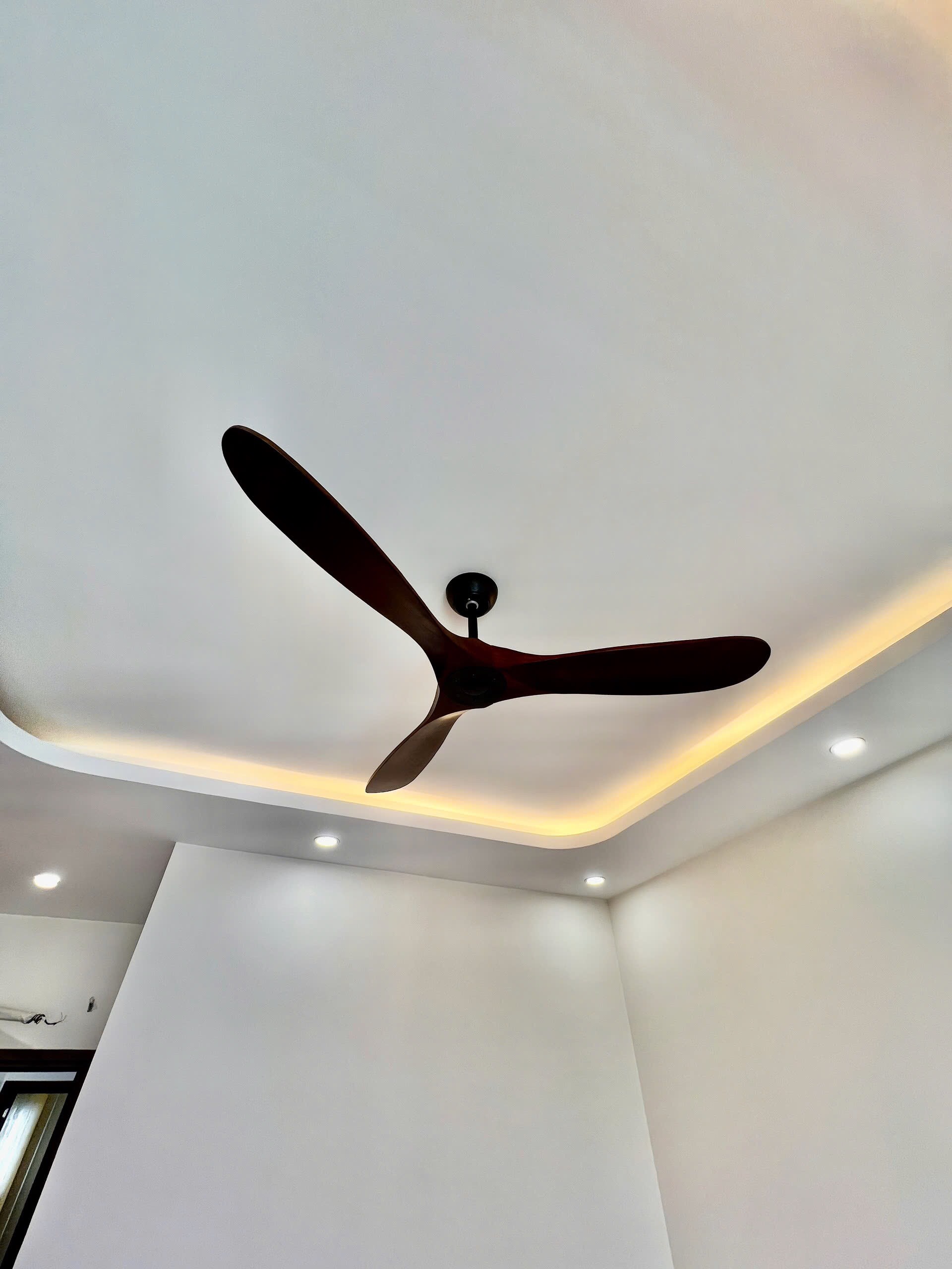 Quạt Trần 3 Cánh Gỗ 355 Decor QT6004 (Kèm remote điều khiển từ xa) - Hàng nhập khẩu